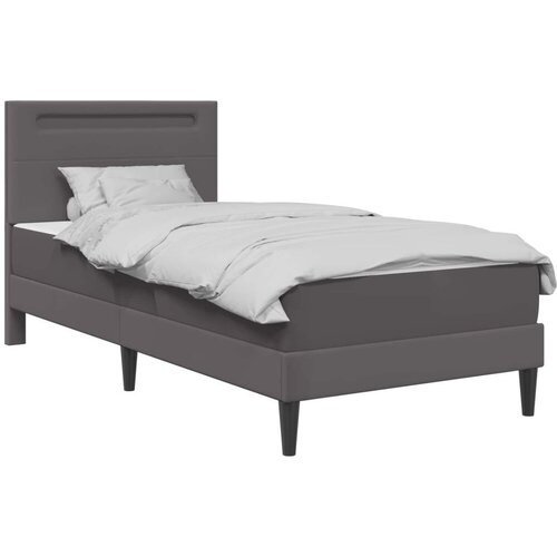  Okvir za krevet Siva 100 x 200 cm Umjetna koža - Siva 100 x 200 cm Slike