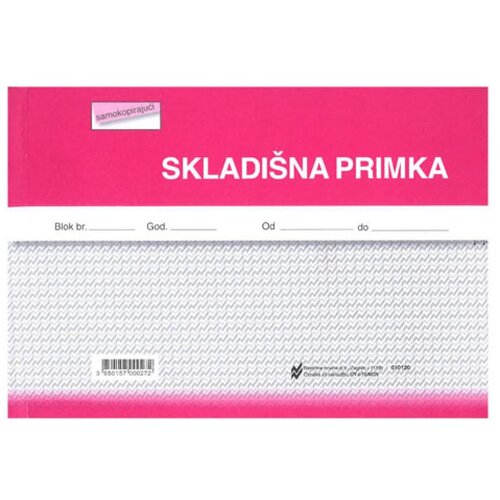 NARODNE NOVINE-UT I-15/NCR SKLADI&amp;Scaron;NA PRIMKA; Blok 3 x 50 listova, 21 x 14,8 cm Slike