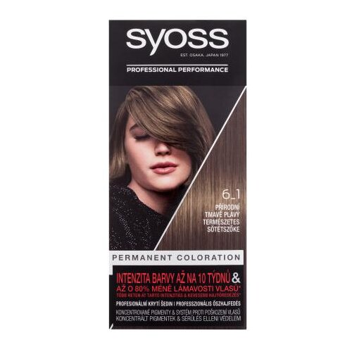 Syoss Color permanentna barva za lase odtenek 6_1 Natural Dark Blond 1 kos Cene