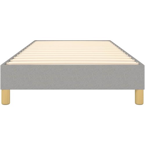  Okvir za krevet s oprugom svjetlosivi 80x200 cm od tkanine Slike