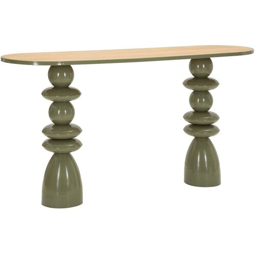 Mauro Ferretti Zeleni metalni pomoćni stol 45x150 cm Metal Console &amp;ndash; Slike