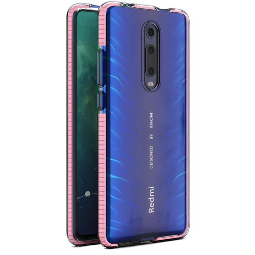 Futrola Spring clear TPU za Xiaomi Redmi K20 Pro/Redmi K20 - Svijetlo roza Slike