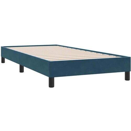 Box Spring krevet bez madraca tamnoplavi 100x210 cm samt Slike