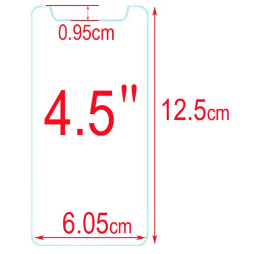  Univerzalno zaščitno kaljeno steklo za 4.5" zaslon 125,0x60,5mm