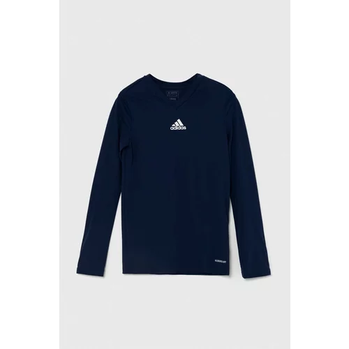 Adidas Otroška dolga majica TEAM BASE TEE mornarsko modra barva, GN5712