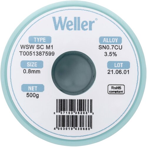 Weller wsw sc M1 spajkalna žica\, neosvinčena tuljava Sn0\,7Cu 500 g 0.8 mm, (20428533) Cene
