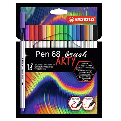 Stabilo pen 68 brush arty set flomastera 18kom Slike