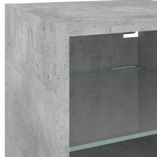  Zidni TV ormarići LED 2 kom boja betona 30 x 28,5 x 30 cm Slike