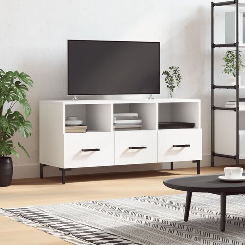 VidaXL TV ormarić bijeli 102 x 36 x 50 cm od konstruiranog drva Slike