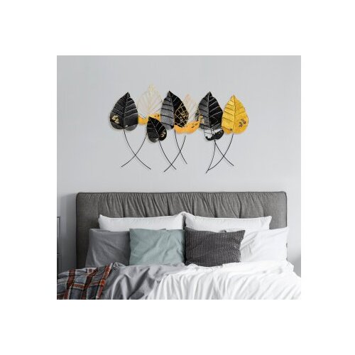 WALLXPERT dekorativni metalni zidni pribor casting leaf Slike