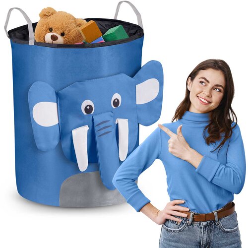 Janshop Nukido igrača košara - modri slon, (21298223) Cene