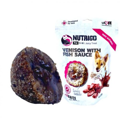 LK Baits Pet Nutrigo Dog Treat Venison with Fish Sauce – S-M – 150g Cene