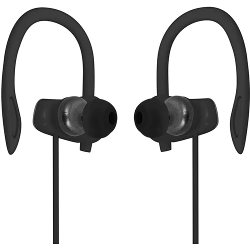 LINQ Žicne športne slušalke s 3,5 mm prikljuckom, z ušesnim kavljem, – crne, (20731491)