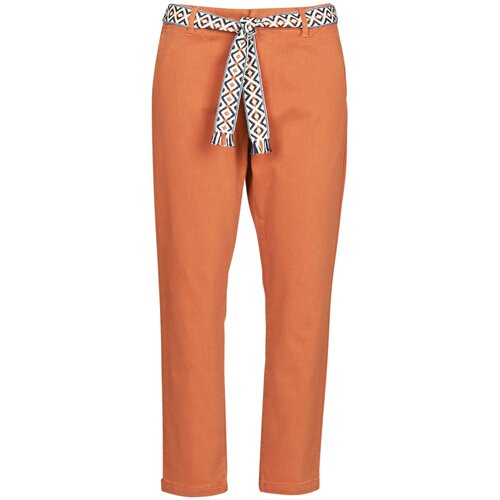 Vero Moda Hlače Chino / Carrot VMSVEA Oranžna Slike