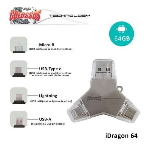 Colossus multi usb I Dragon 4 U 1 U016A 64Gb Cene