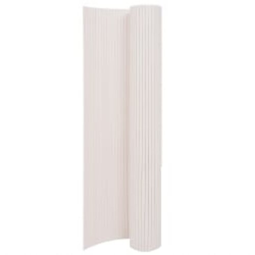 VidaXL dvostrana vrtna ograda 110 x 500 cm bijela Slike