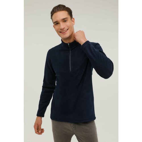 KINETIX Zippered Collar Fleece 2pr Men's Navy Blue Fleece Slike