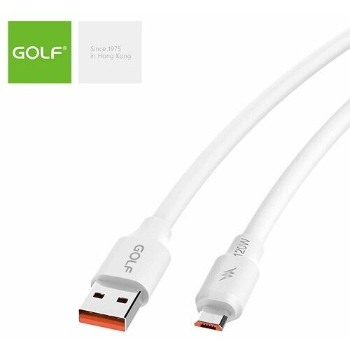 Golf USB kabl na mikro 1m GC-98M beli 6A 120W ( 00G197 ) Slike