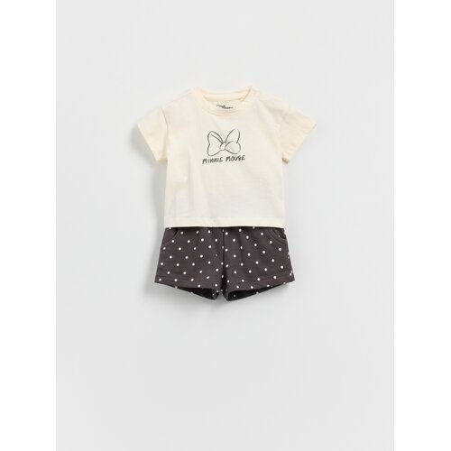 Reserved BABIES` BLOUSE & SHORTS - krem Cene