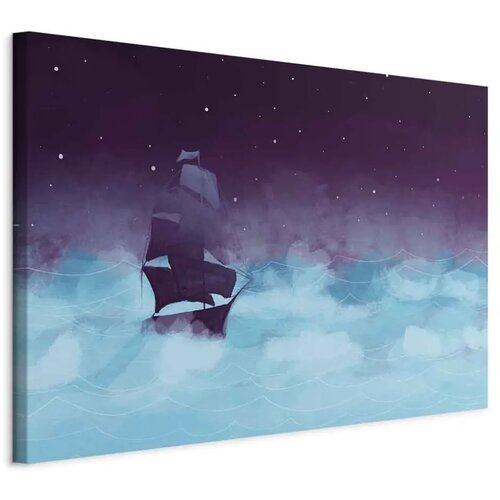  Slika - Night Waves (1 Part) Wide - Third Variant 120x80 Standard Cene