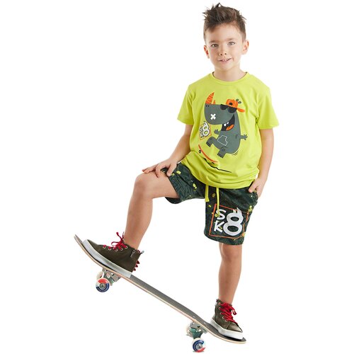 Denokids Skateboard Hypo Boys T-shirt Shorts Set Slike