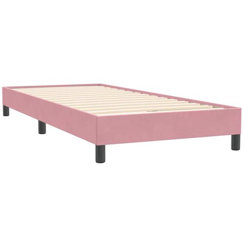 Box spring krevet s madracem ružičasti 80 x 220 cm bar&amp;scaron;unasti Slike