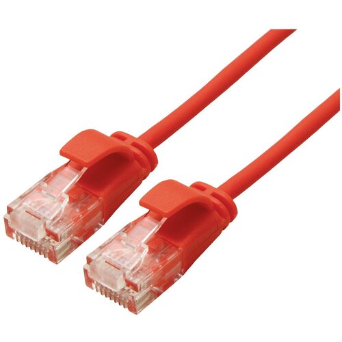 Roline 21.15.3912 RJ45 omrežni kabel\, patch kabel cat 6a u/utp 0.50 m rdeča 1 kos, (20420482) Cene