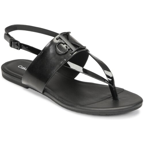 Calvin Klein Jeans FLAT SANDAL TOEPOST HW Crna Cijene