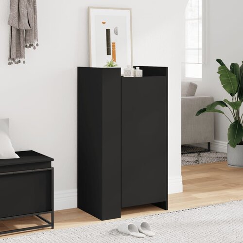 VidaXL Ormarić za cipele crni 52x37,5x100 cm od konstruiranog drva Slike