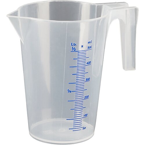 Pressol Prozorna merica, 0,5 l, DE 12 kosov, PP, s skalo v odstotkih Cene