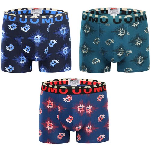 Uomo 3-PACK moške boksarice bitcoin Cene
