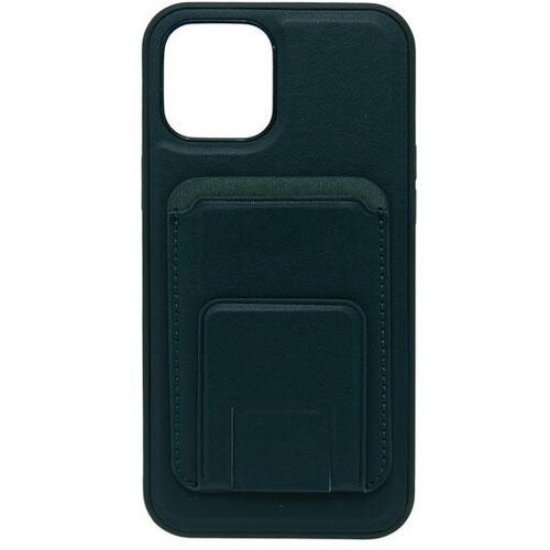  Maska za telefon LEATHER MAGSAFE WALLET za Iphone 12 Pro Max, Zelena Cene