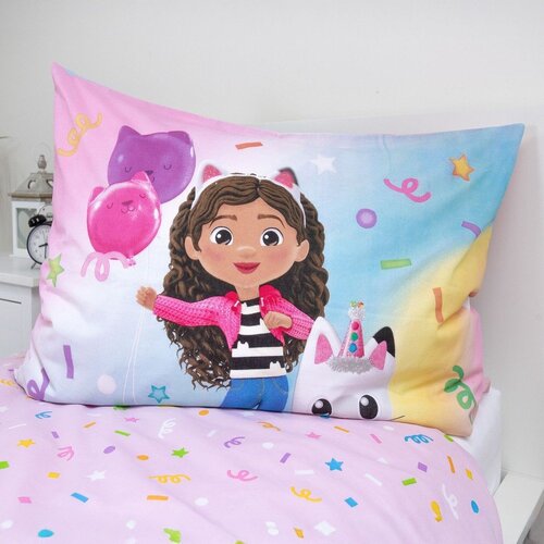 Jerry Fabrics rožnata enojna bombažna otro&amp;scaron;ka posteljnina 140x200 cm gabby&amp;#039;s dollhouse &amp;quot;rainbow&amp;quot; &amp;ndash; Slike