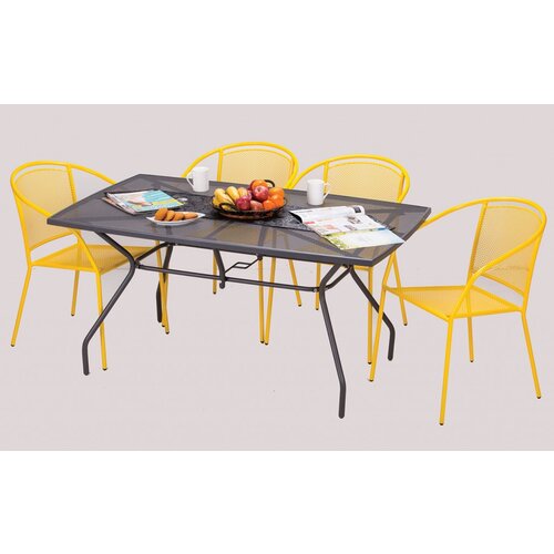 Olimp Sport Baštenska garnitura Bora žuta 4 stolica i sto Cene