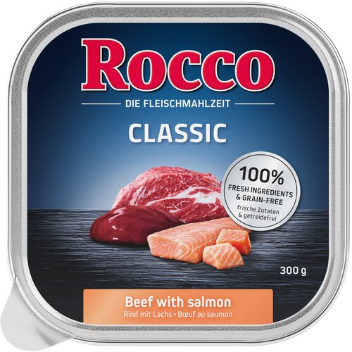 Rocco Classic pladnji 9 x 300 g - Govedina z lososom Cene