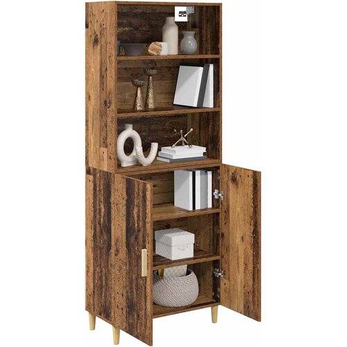  Highboard Staro drvo 69,5 x 32,5 x 180 cm Konstruirano drvo Slike
