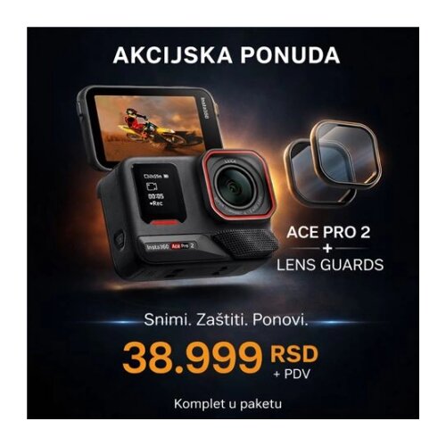 INSTA 360 Ace Pro 2 Stand bund+LensG Slike