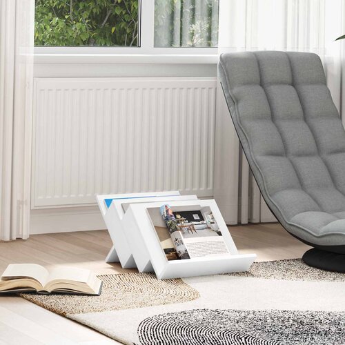  Polica za časopise Bijelo 53 x 40 x 28,5 cm Konstruirano drvo Slike