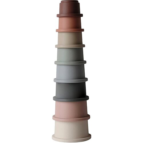 Mushie Stacking Cups Toy igrača 3v1 Original 8 kos Slike