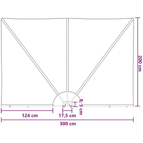  Zaslon za privatnost na balkonu 200 x 300 cm Poliester Slike