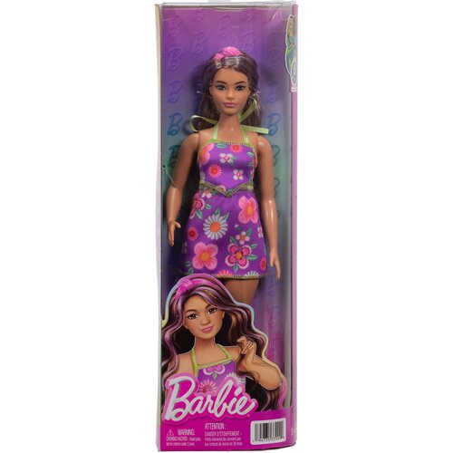 Mattel Barbie: Fashionista prijateljice modna punčka v cvetlični obleki z vijoličnimi prameni &ndash; Cene