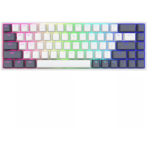 Dark Project tastatura KD68B white / navy blue - G3MS mech. rgb (eng) Slike