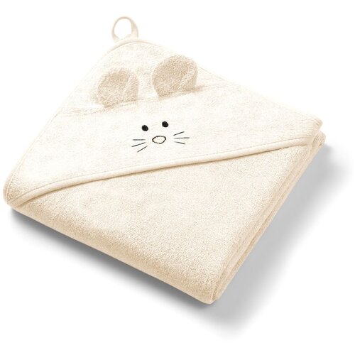 BabyOno Ručnik bambus 100x100 cm, with ears, krem Slike