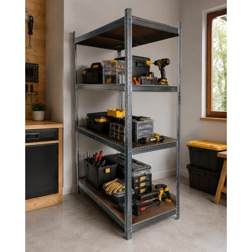 Office Elegante Metalna Polica 180x100x50 cm 5 Nivoa Nosivost 875 kg ( OE-MS-18010050 ) Slike