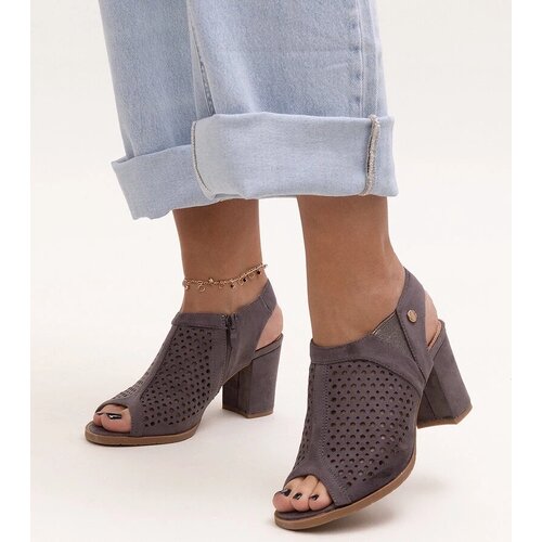 D/CEO Black sandals on a block heel Millo Cene