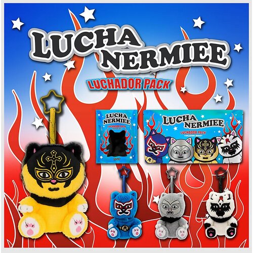 Ripndip Lucha Nermie Bag Charm Plush Toy assorted Cene