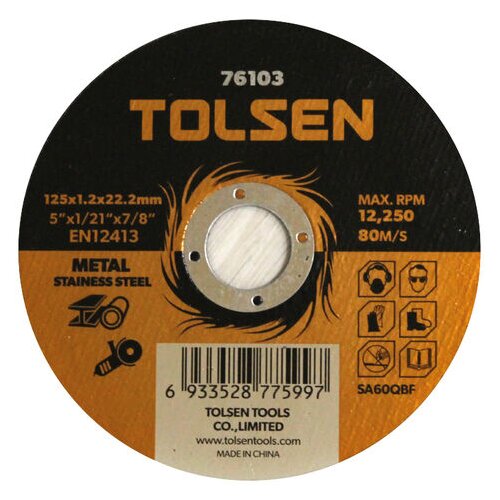 Tolsen rezna ploča za inox 125X1X22,2mm (76103) Slike