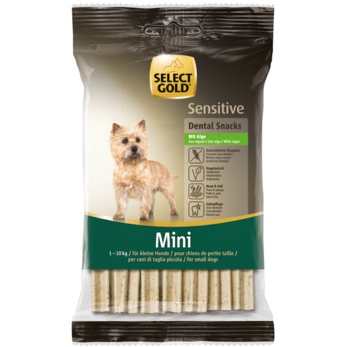 Select Gold Sensitive Dental Snacks Mini alge 99g Cene