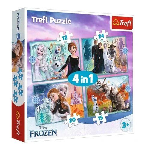 Tref line puzzle 4 u 1 frozen ( T34381 ) Cene