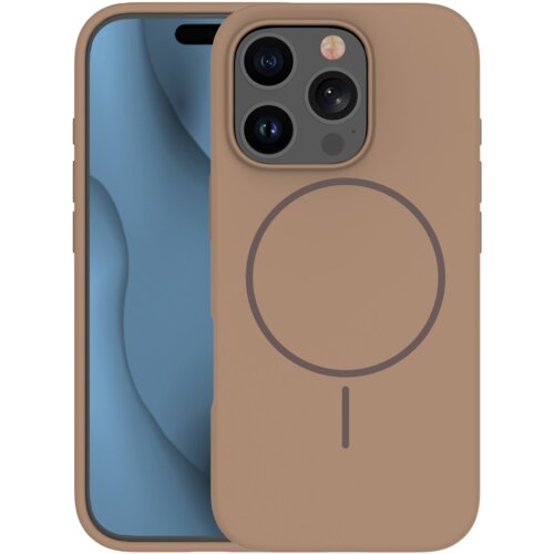 Onasi Mat Liquid silikonski ovitek z MagSafe za iPhone 17 Pro - rjav Cene